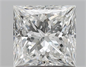 Natural Diamond 1.01 Carats, Princess with  Cut, G Color, VVS2 Clarity and Certified by GIA