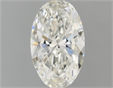 Natural Diamond 0.50 Carats, Oval with  Cut, G Color, VS2 Clarity and Certified by IGI