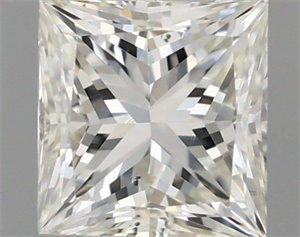 Picture of Natural Diamond 0.40 Carats, Princess with  Cut, I Color, VS2 Clarity and Certified by IGI