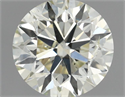 Natural Diamond 0.90 Carats, Round with Very Good Cut, M Color, SI2 Clarity and Certified by IGI