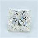 Natural Diamond 1.70 Carats, Princess with  Cut, L Color, SI2 Clarity and Certified by GIA