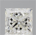 Natural Diamond 0.90 Carats, Princess with  Cut, H Color, VS1 Clarity and Certified by IGI