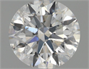 Natural Diamond 0.76 Carats, Round with Excellent Cut, F Color, I1 Clarity and Certified by IGI