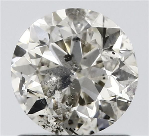 Picture of Natural Diamond 1.00 Carats, Round with Very Good Cut, K Color, I1 Clarity and Certified by IGI