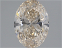 Natural Diamond 1.38 Carats, Oval with  Cut, K Color, IF Clarity and Certified by IGI
