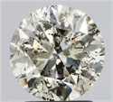 Natural Diamond 2.00 Carats, Round with Very Good Cut, M Color, I1 Clarity and Certified by IGI