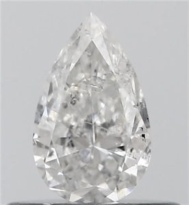 Foto Diamante Natural 0.31 quilates, De pera , Color G, claridad I1 y certificado IGI de