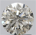 Natural Diamond 1.06 Carats, Round with Excellent Cut, I Color, I1 Clarity and Certified by IGI