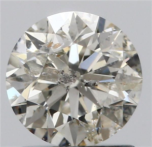 Picture of Natural Diamond 1.06 Carats, Round with Excellent Cut, I Color, I1 Clarity and Certified by IGI