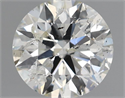 Natural Diamond 1.00 Carats, Round with Very Good Cut, K Color, I1 Clarity and Certified by GIA