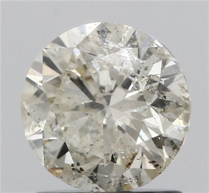 Picture of Natural Diamond 1.01 Carats, Round with Excellent Cut, L Color, I1 Clarity and Certified by IGI