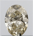 Natural Diamond 0.32 Carats, Oval with  Cut, L Color, I1 Clarity and Certified by IGI
