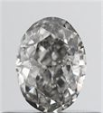 Natural Diamond 0.46 Carats, Oval with  Cut, K Color, SI2 Clarity and Certified by IGI