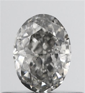 Picture of Natural Diamond 0.46 Carats, Oval with  Cut, K Color, SI2 Clarity and Certified by IGI