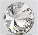 Natural Diamond 1.06 Carats, Round with Excellent Cut, K Color, I1 Clarity and Certified by IGI