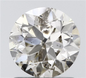 Picture of Natural Diamond 1.07 Carats, Round with Excellent Cut, K Color, I1 Clarity and Certified by IGI