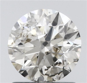 Picture of Natural Diamond 1.03 Carats, Round with Excellent Cut, K Color, I1 Clarity and Certified by IGI
