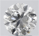 Natural Diamond 1.70 Carats, Round with Very Good Cut, I Color, I1 Clarity and Certified by IGI
