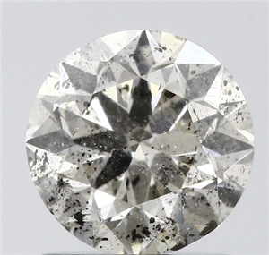 Picture of Natural Diamond 1.04 Carats, Round with Excellent Cut, L Color, I1 Clarity and Certified by IGI