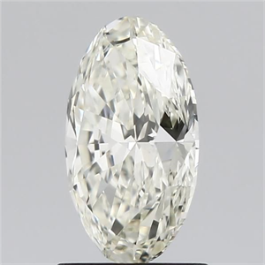 Picture of Natural Diamond 1.50 Carats, Oval with  Cut, L Color, VVS2 Clarity and Certified by IGI