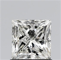 Natural Diamond 0.90 Carats, Princess with  Cut, I Color, VS1 Clarity and Certified by IGI