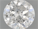 Natural Diamond 0.90 Carats, Round with Very Good Cut, F Color, I1 Clarity and Certified by IGI