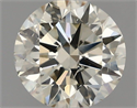 Natural Diamond 0.90 Carats, Round with Excellent Cut, L Color, SI1 Clarity and Certified by IGI