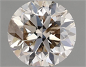 Natural Diamond 0.91 Carats, Round with Very Good Cut, L Color, I1 Clarity and Certified by IGI