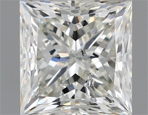 Picture of Natural Diamond 1.51 Carats, Princess with  Cut, I Color, SI2 Clarity and Certified by IGI