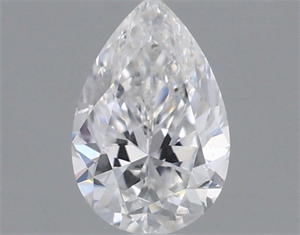 Picture of Natural Diamond 0.43 Carats, Pear with  Cut, D Color, SI1 Clarity and Certified by IGI
