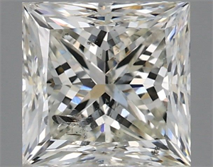 Picture of Natural Diamond 1.50 Carats, Princess with  Cut, I Color, SI2 Clarity and Certified by IGI