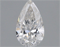 Natural Diamond 0.33 Carats, Pear with  Cut, F Color, I1 Clarity and Certified by IGI