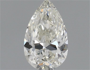 Picture of Natural Diamond 0.51 Carats, Pear with  Cut, H Color, SI2 Clarity and Certified by IGI