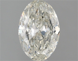 Picture of Natural Diamond 1.00 Carats, Oval with  Cut, I Color, SI2 Clarity and Certified by IGI