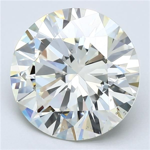 Picture of Natural Diamond 5.13 Carats, Round with Excellent Cut, L Color, SI1 Clarity and Certified by GIA