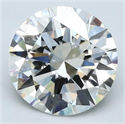 Diamante Natural 3.02 quilates, Redondo , Color J, claridad VS1 y certificado GIA