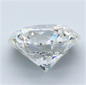 Diamante Natural 3.71 quilates, Redondo , Color F, claridad VVS2 y certificado GIA