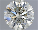 Natural Diamond 1.13 Carats, Round with Excellent Cut, K Color, SI1 Clarity and Certified by IGI