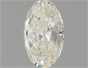 Natural Diamond 0.90 Carats, Oval with  Cut, J Color, SI2 Clarity and Certified by GIA