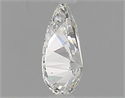 Diamante Natural 0.49 quilates, De pera , Color H, claridad SI1 y certificado GIA
