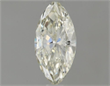 Natural Diamond 0.53 Carats, Marquise with  Cut, K Color, VVS2 Clarity and Certified by IGI