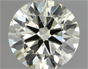 Natural Diamond 0.71 Carats, Round with Excellent Cut, M Color, VS2 Clarity and Certified by IGI