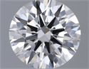 Natural Diamond 0.44 Carats, Round with Excellent Cut, F Color, IF Clarity and Certified by GIA