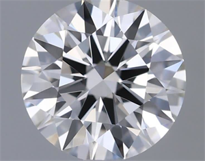 Picture of Natural Diamond 0.44 Carats, Round with Excellent Cut, F Color, IF Clarity and Certified by GIA