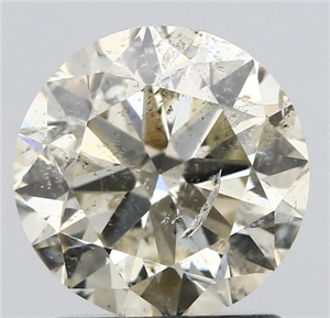 Picture of Natural Diamond 1.50 Carats, Round with Very Good Cut, L Color, I1 Clarity and Certified by IGI