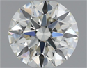 Natural Diamond 0.42 Carats, Round with Excellent Cut, L Color, IF Clarity and Certified by GIA