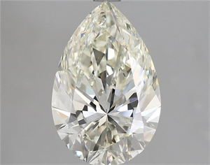 Picture of Natural Diamond 3.01 Carats, Pear with  Cut, J Color, IF Clarity and Certified by IGI