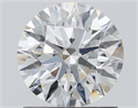 Natural Diamond 1.11 Carats, Round with Excellent Cut, H Color, SI2 Clarity and Certified by GIA