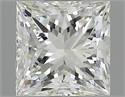 Natural Diamond 1.50 Carats, Princess with  Cut, I Color, VS1 Clarity and Certified by IGI