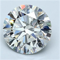 Diamante Natural 3.03 quilates, Redondo , Color F, claridad SI1 y certificado GIA